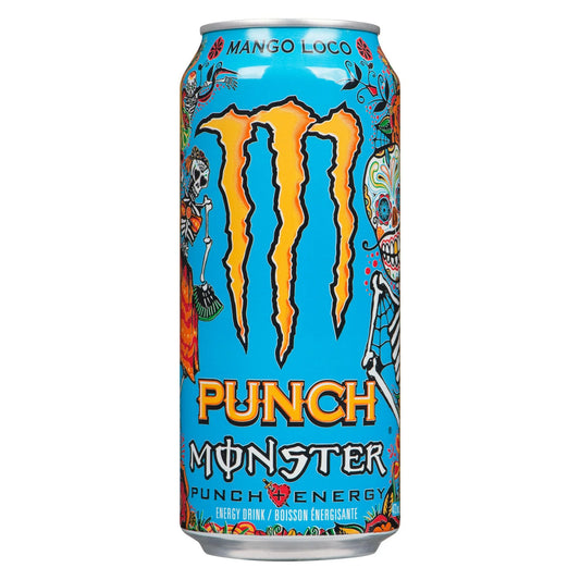 Monster Energy Mango Loco 12-Pack – 473mL Tropical Energy Drink Cans – Fast GTA Delivery
