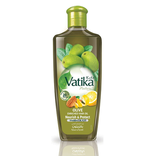 Vatika Olive Enriched Hair Oil – 300ml Bottle | Nourishing Hair Care for Stronger, Shinier Hair