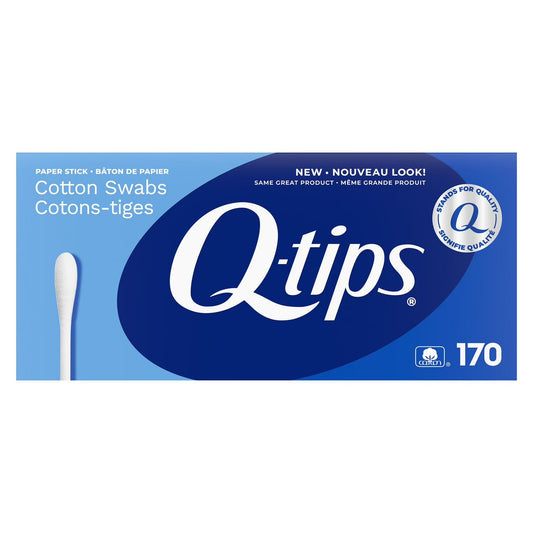 Q-tips Cotton Swabs – 170 Count | Soft & Gentle for Personal, Baby & Beauty Use