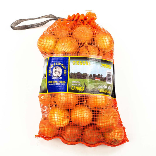 White Onions – 10lb Bag (Product of Canada) | Fresh Cooking Essential for Every Kitchen