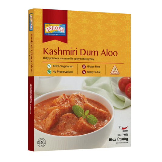 Ashoka Kashmiri Dum Aloo – 280g | Ready-to-Eat | Authentic Spiced Potato Curry | Vegetarian Indian Meal
