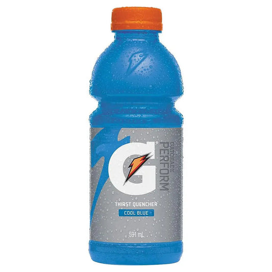 Gatorade Cool Blue – 12 x 591ml Bottles | Electrolyte Sports Drink | Hydration for Active Lifestyles
